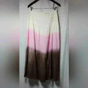 Asos Design 💯 cotton Tricolor Maxi Skirt. Ladies  size 8